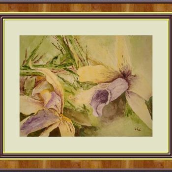 Pintura titulada "Orchidee" por Lucia Contarino, Obra de arte original