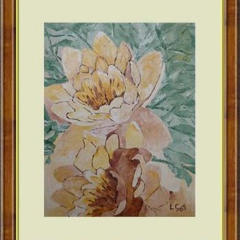 Painting titled "Fiori" by Lucia Contarino, Original Artwork