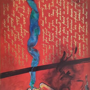 Painting titled ""Apa"" by Lucian Irimescu, Original Artwork, Acrylic