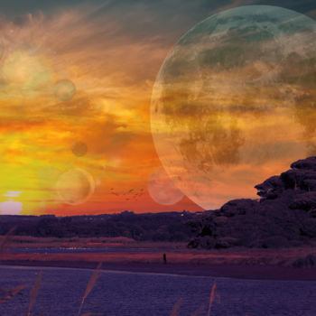 Fotografía titulada "Imaginary Sunset" por Luciana Dias, Obra de arte original, Fotografía manipulada