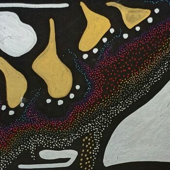 Рисунок под названием "Floating feet" - Luciana Togeiro, Подлинное произведение искусства, Шариковая ручка