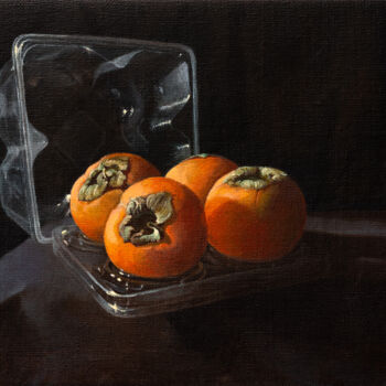 Painting titled "Still Life 2.2" by Luciano Mello Witkowski Pinto, Original Artwork, Oil Mounted on Wood Stretcher frame