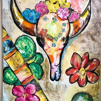 Painting titled "Sombrero" by Galanthis, Original Artwork, Acrylic