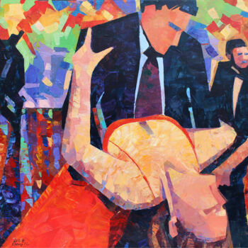 Картина под названием "De vuelta - 961" - Lucie Gonella, Подлинное произведение искусства, Акрил Установлен на Деревянная ра…