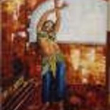 Painting titled "DanseuseOrientale.j…" by Lado, Original Artwork