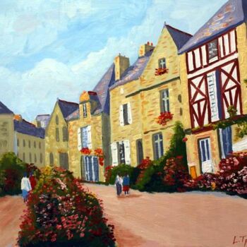 Painting titled "Rochefort en Terre…" by Lucien Tanneau, Original Artwork