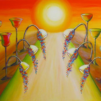 Pintura titulada "Gloria al Sol" por Luciene Manteiga, Obra de arte original, Acrílico