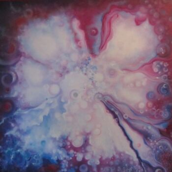 Malerei mit dem Titel "purple dream" von Lucienne Van Sande, Original-Kunstwerk, Öl