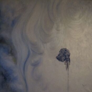 Картина под названием "Vierluik 4 (de 4 el…" - Lucienne Van Sande, Подлинное произведение искусства, Масло