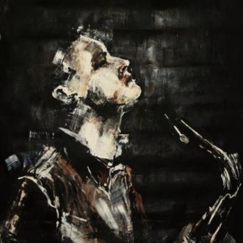 Peinture intitulée "Le saxophoniste" par Lucie Tissier, Œuvre d'art originale