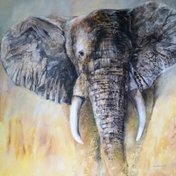 "ELEPHANT Good Morni…" başlıklı Tablo Lucile Malbrunot tarafından, Orijinal sanat, Akrilik