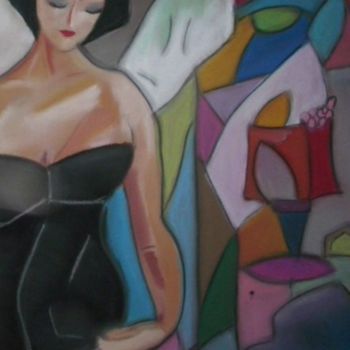 Painting titled "Mrs." by Lucine Madignier, Original Artwork