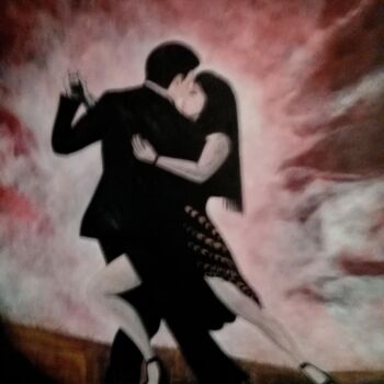 Peinture intitulée "Tango" par Lucio Dellamonica (DMC), Œuvre d'art originale, Acrylique