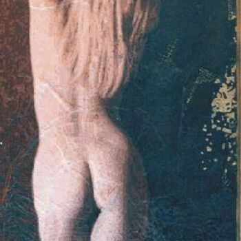 Painting titled "Una donna pericolosa" by Lucio Greco, Original Artwork