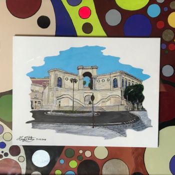 Painting titled "Bastione San Remy" by L.C., Original Artwork, Acrylic