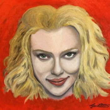 Painting titled "Ritratto di Scarlet…" by L.C., Original Artwork, Oil
