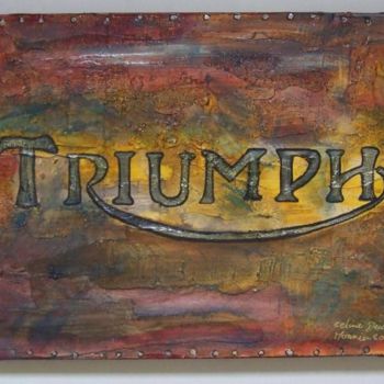 Painting titled "TRIUMPH" by Lucky Paint, Original Artwork