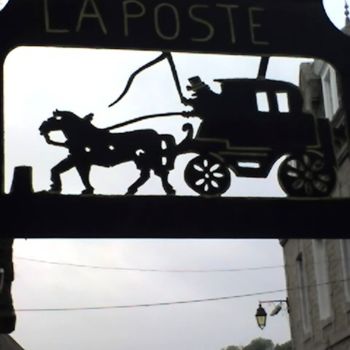 Photographie intitulée "La Poste d'en Temps" par Luc Vincenti, Œuvre d'art originale