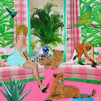 Картина под названием "Cats" - Lucy Klimenko, Подлинное произведение искусства, Масло