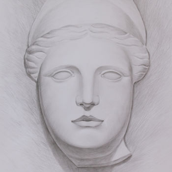 Drawing titled "Antic" by Lucy Sodel, Original Artwork, Pencil