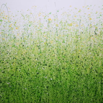 Ζωγραφική με τίτλο "Serenity Meadow" από Lucy Moore, Αυθεντικά έργα τέχνης, Ακρυλικό