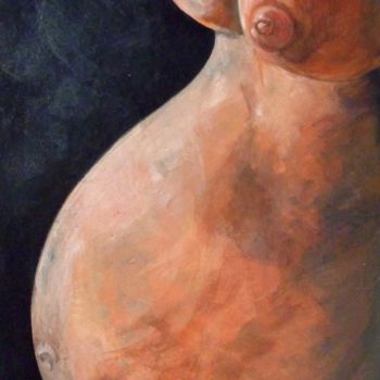 Pintura titulada "Enceinte" por Ludivine Charpentier, Obra de arte original, Acrílico