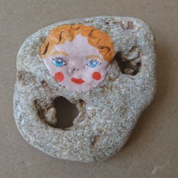 Картина под названием "Nesting-doll stone 3" - Ludmila Skripkina, Подлинное произведение искусства, Камень