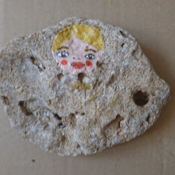 Картина под названием "Nesting-doll-stone 4" - Ludmila Skripkina, Подлинное произведение искусства, Масло