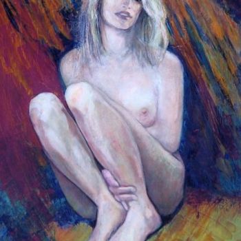 Pintura intitulada "Insomnie" por Ludmila Constant, Obras de arte originais, Óleo