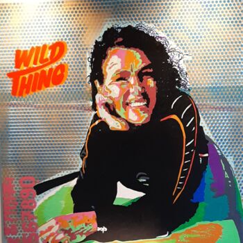 Pittura intitolato "Wild thing" da Ludo Knaepkens, Opera d'arte originale, Acrilico