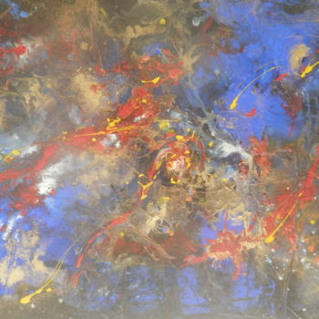 Schilderij getiteld "sidéral" door Hervé Visery, Origineel Kunstwerk, Anders