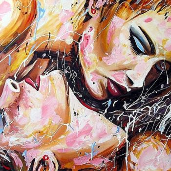 Painting titled "sinful-girls" by Ludo Sevcik, Original Artwork, Acrylic