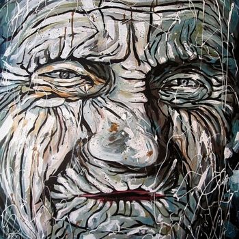 Painting titled "the-scars-of-life" by Ludo Sevcik, Original Artwork, Acrylic