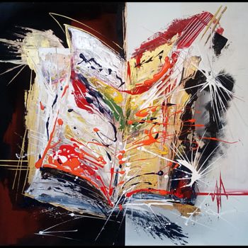 Painting titled "Book of Truth, Birt…" by Ludo Sevcik, Original Artwork, Acrylic