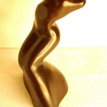 Sculpture titled "La Gitane" by Ludovic Blanc, Original Artwork, Metals