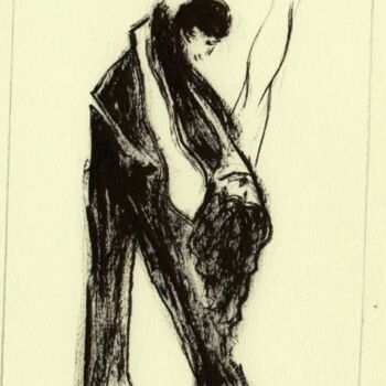 Drawing titled "tango" by Ludovic Burggraeve, Original Artwork