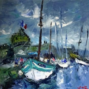 Painting titled "St Malo" by Ludovic Labbé, Original Artwork, Oil