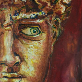 Malerei mit dem Titel "David" von Ludovic Lan, Original-Kunstwerk, Öl