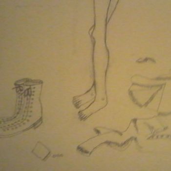 Desenho intitulada "x" por Ludovic Grumel, Obras de arte originais, Lápis