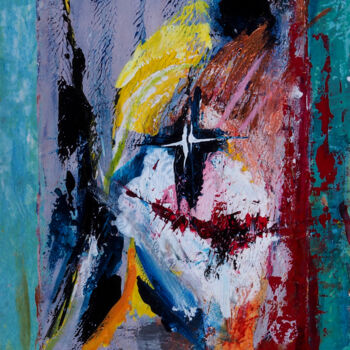 Картина под названием "The Joker #6" - Ludwig Zeininger, Подлинное произведение искусства, Акрил