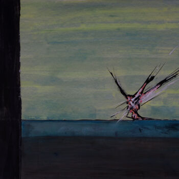 Картина под названием "Accident In The Dis…" - Ludwig Zeininger, Подлинное произведение искусства, Акрил
