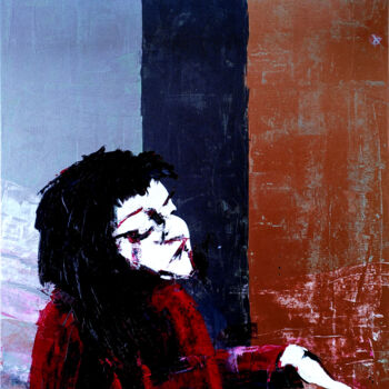 Painting titled "Annoying Girl - Emp…" by Ludwig Zeininger, Original Artwork, Acrylic