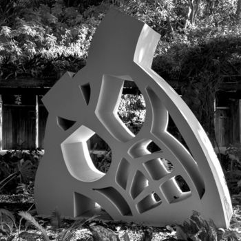 Sculpture titled "Torse" by Lugufelo, Original Artwork, Aluminium