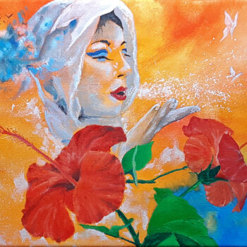 Painting titled "A desire for spring" by Luigi Cataldi, Original Artwork, Oil