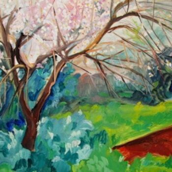 Pintura intitulada "primavera a specchia" por Luigi De Giovanni, Obras de arte originais