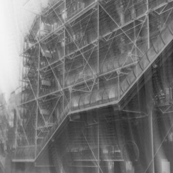 数字艺术 标题为“Centre Pompidou, de…” 由Luigi Pulgas-Lataste, 原创艺术品, 数码摄影 安装在木质担架架上