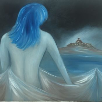 Pittura intitolato "L'Isola di Alexandra" da Luigi Saulle, Opera d'arte originale, Olio