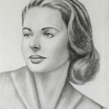 Drawing titled "The portrait drawin…" by Luigi Carlo, Original Artwork, Pencil