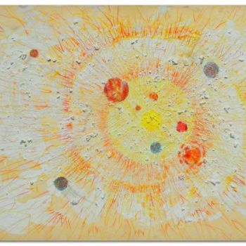 Painting titled "Sistema solare" by Luigi Curcio, Original Artwork, Oil
