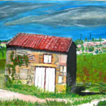 Pintura titulada "La Cabane de Souan" por Luigina, Obra de arte original, Oleo
